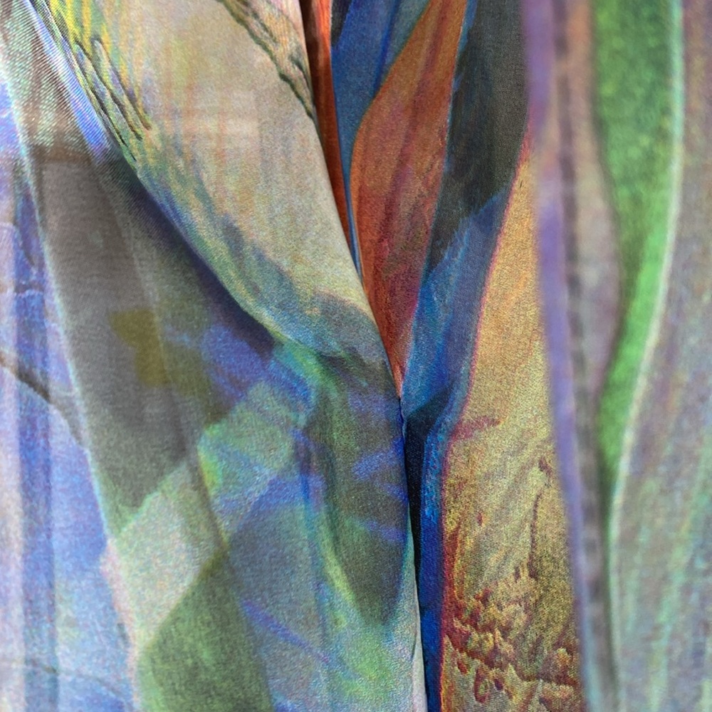 ADRIANA ROSILES Chiffon Caftan O/S - Picture 3 of 8